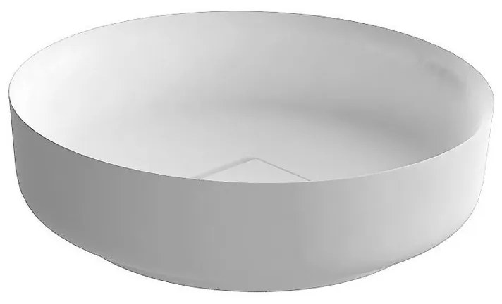 Antonio Lupi Design Bolomood45 Lavabo Tondo 45 Cm In Flumood Bianco Lucido