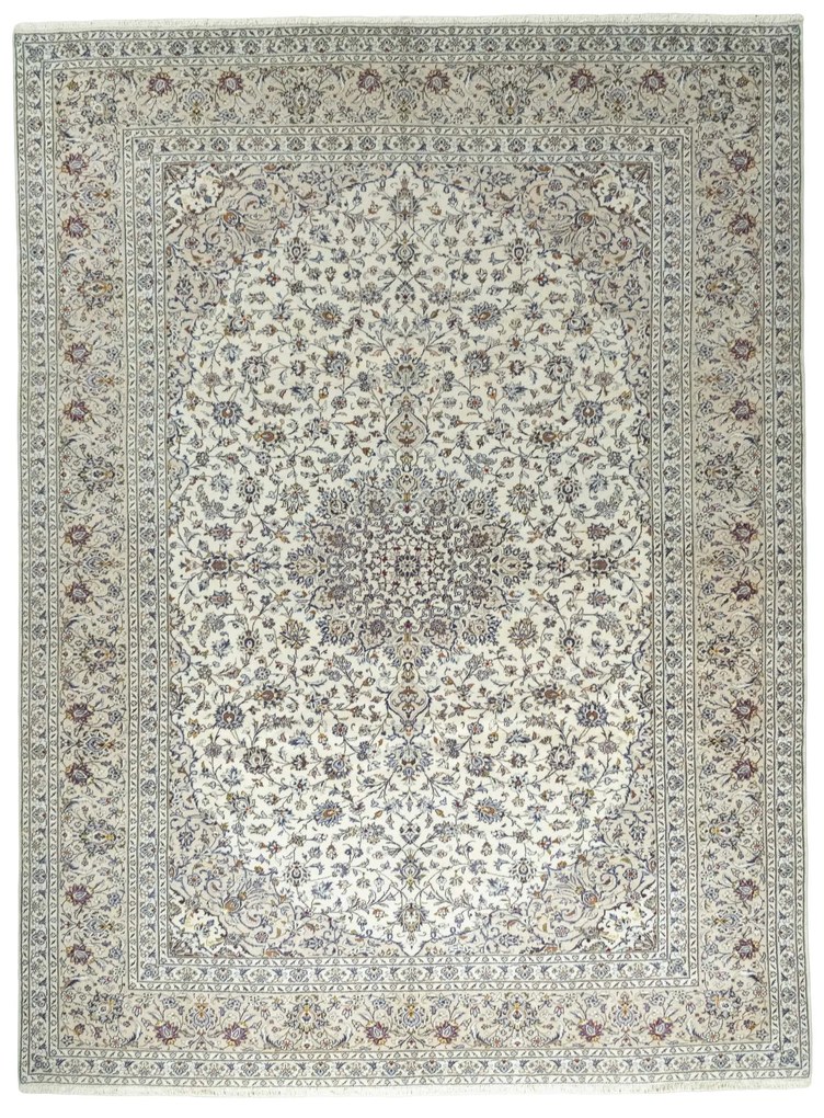 Kashan Tappeto persiano 300 x 400 Beige (Iran) Annodato A Mano