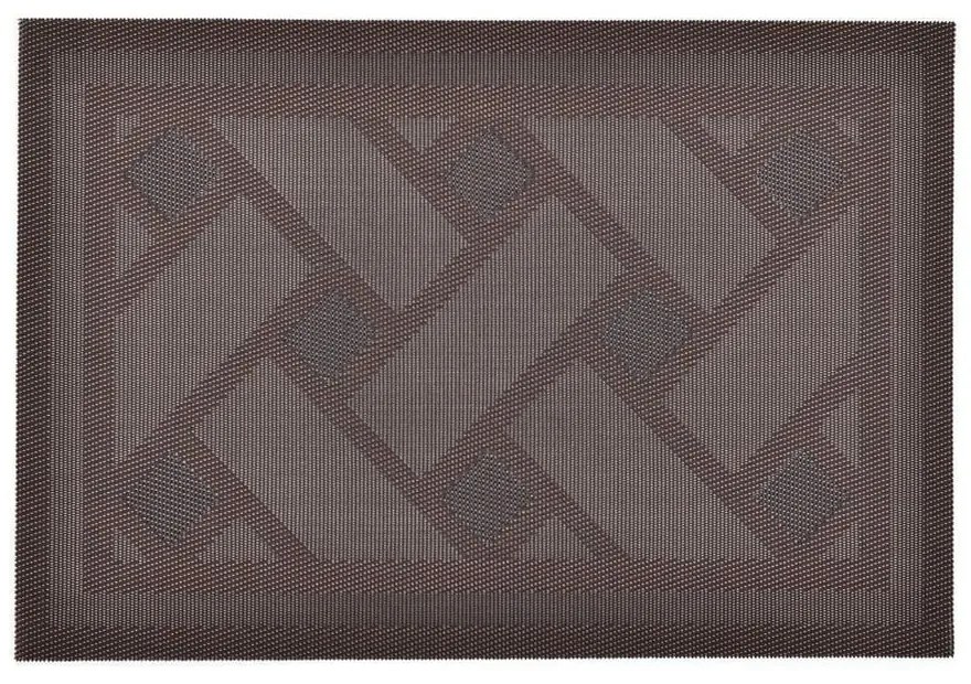 Tovaglietta di stoffa marrone 2 pezzi 30x45 cm Geom - JAHU collections