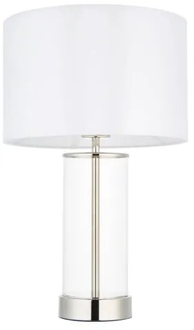 Endon 102674 - Lampada da tavolo dimmerabile LESSINA 1xE27/10W/230V cromo lucido/bianco