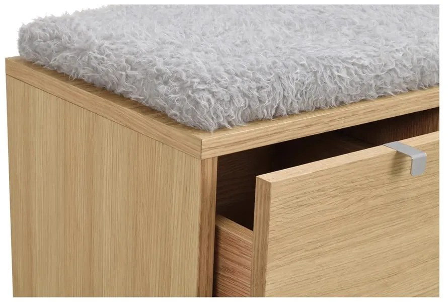 Panca in colore naturale effetto rovere 106 cm Confetti - Rowico