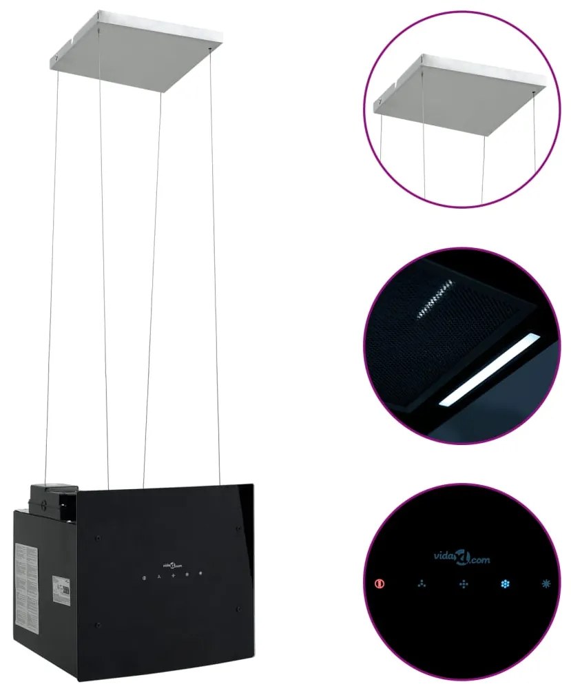 Cappa Da Cucina A Isola Con Sensore Tattile Lcd Vetro Temperato /