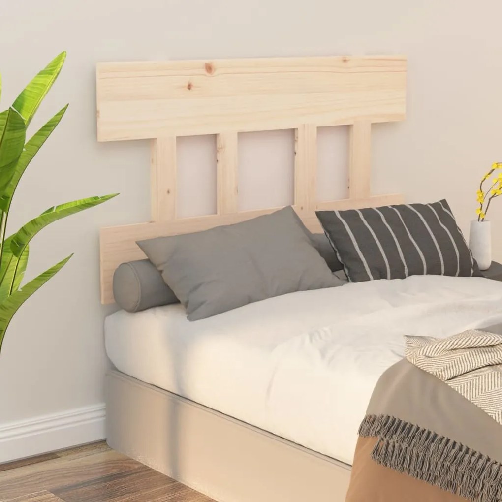 Testiera Per Letto 93,5x3x81 Cm İn Legno Massello Di Pino /