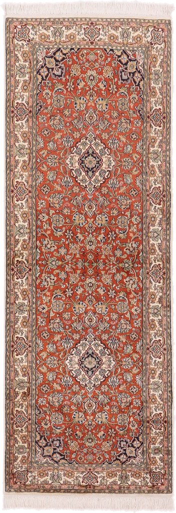 Cashmere Silk Tappeto 220x80 (Indian) Annodato A Mano