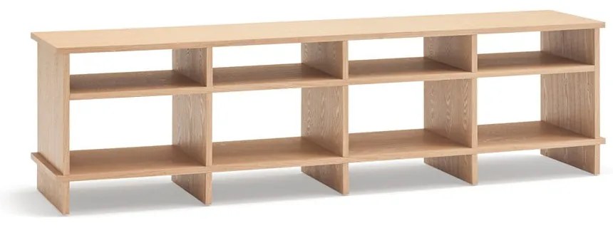 Mobile TV di colore naturale con effetto rovere 180x50x40 cm Inari – Teulat