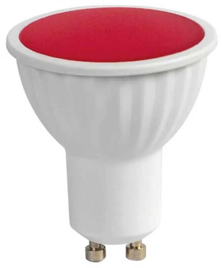 Faretto LED GU10 5W Rosso Colore Rosso