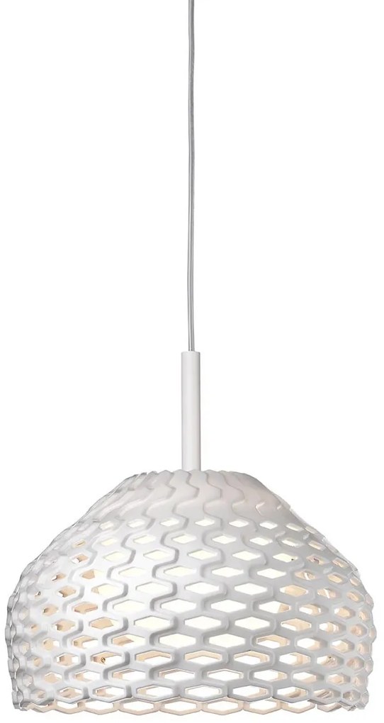 Flos Tatou Suspension 1 Lampada 28 cm a sospensione a luce diffusa in policarbonato Bianco