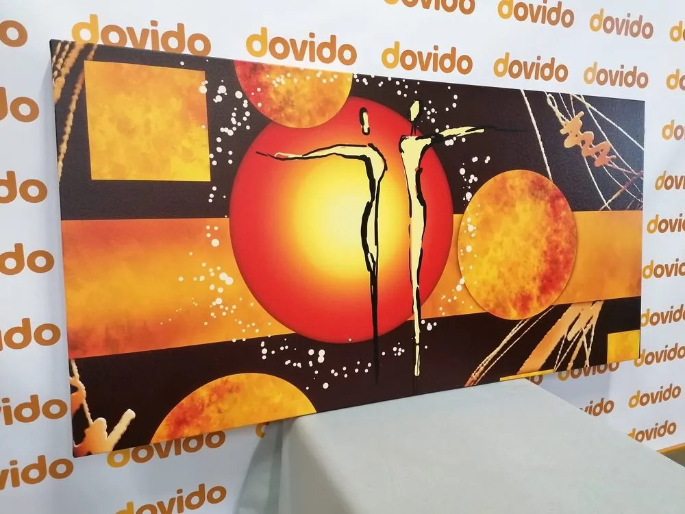 Quadro su tela – Coppia innamorata etnica