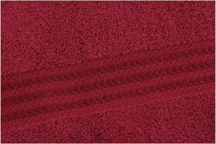 Asciugamano in cotone rosso, 30 x 50 cm Rainbow - Foutastic