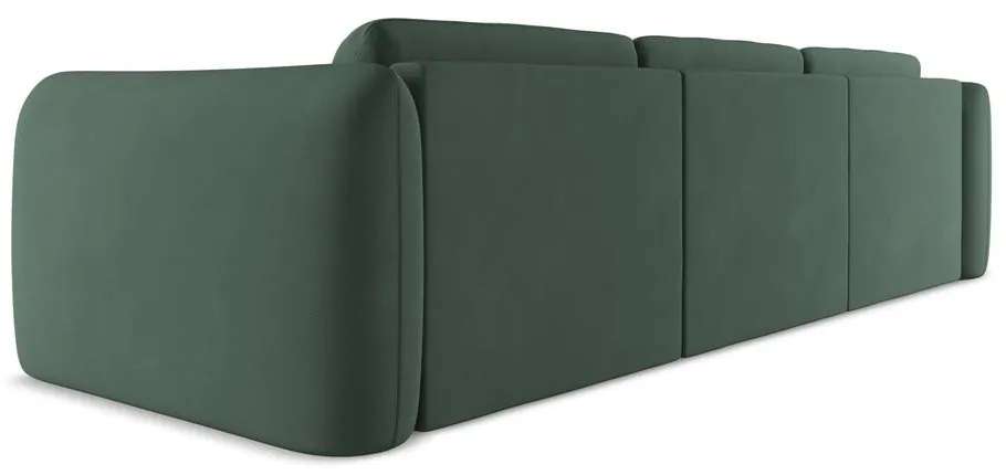 Divano angolare verde (con penisola a sinistra) Hoku – Makamii