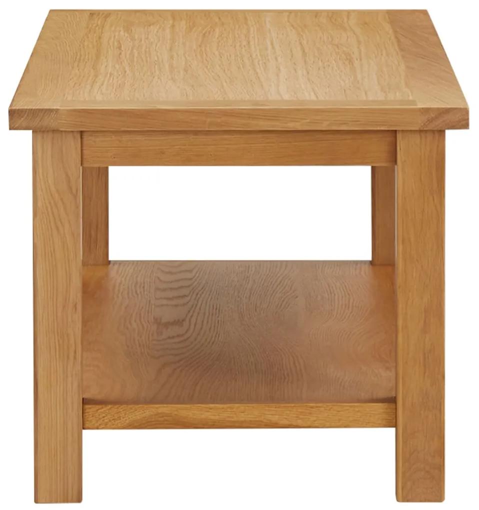 Tavolino da caffè 90x45x40 cm in legno massello di rovere