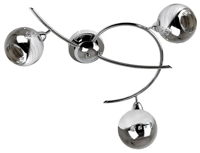 Plafoniera neoclassico Mirror cromo IP20, 3XE14