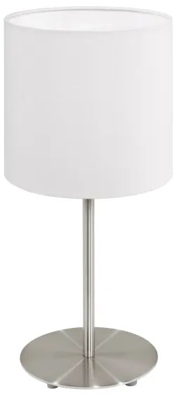 Eglo 54744 - Lampada da tavolo ANADIA 1xE14/40W/230V bianco/cromo opaco
