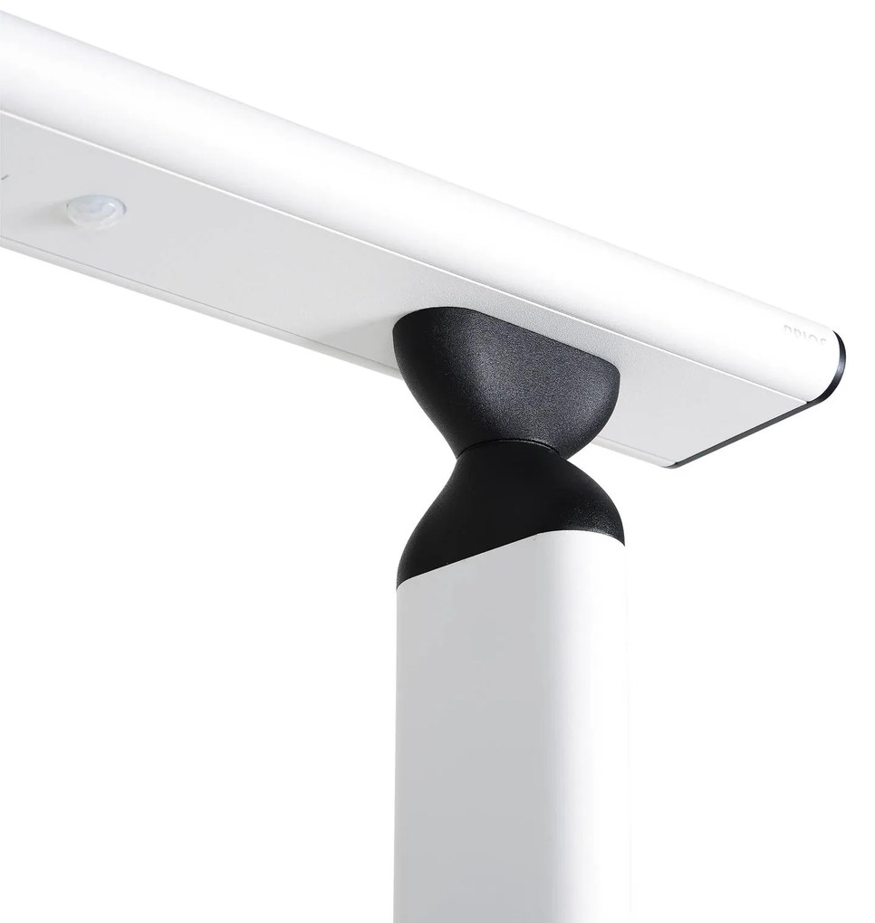 Prios Zyair piantana LED uffici, bianco, 108,4 cm