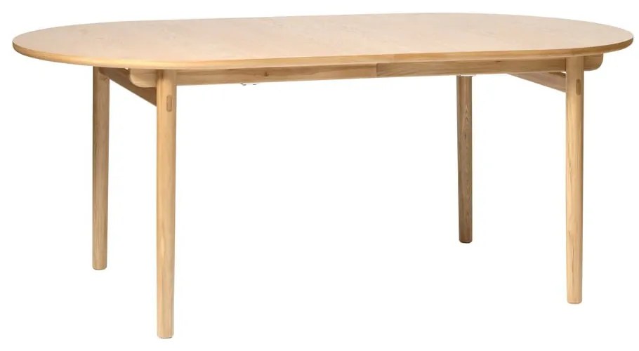 Tavolo da pranzo pieghevole in rovere decorato 100x190 cm Carno - Unique Furniture