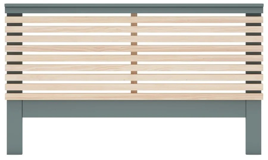 Testiera di colore naturale/verde polveroso con effetto pino 146x100 cm Pisco – Marckeric