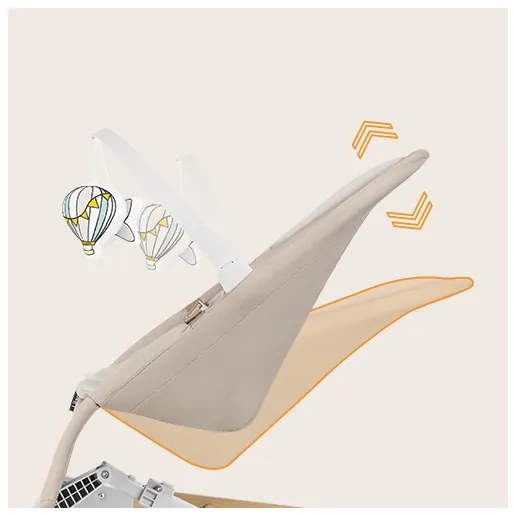 Lionelo - Dondolo per bambini LILAC beige