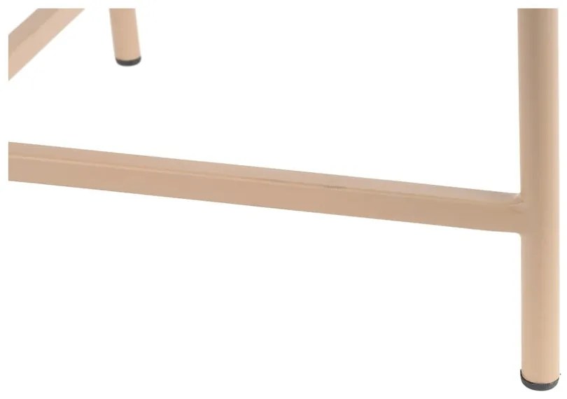 Tavolino da salotto rotondo beige in metallo ø 50 cm Meseta – Leitmotiv