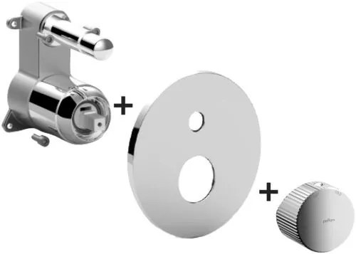 Paffoni Jo Jobox015cr Miscelatore doccia Incasso Con Deviatore piastra Abs Senza Parte Incasso Cromo