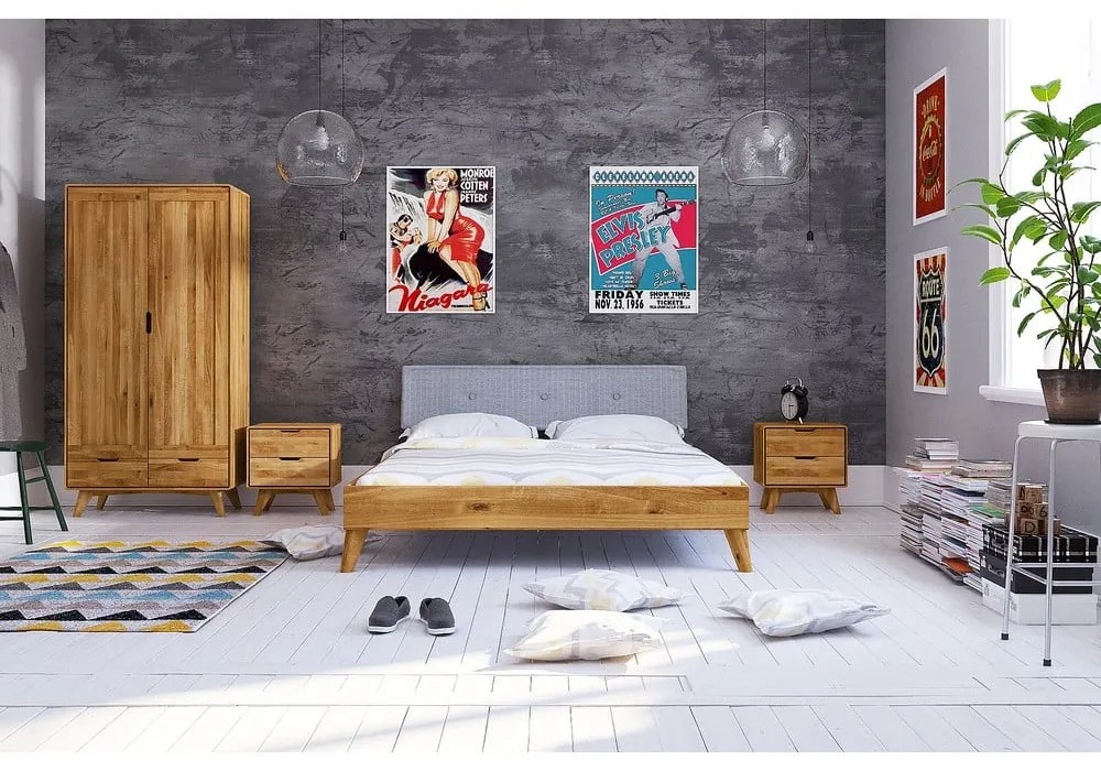 Armadio in rovere 90x180 cm Greg - The Beds