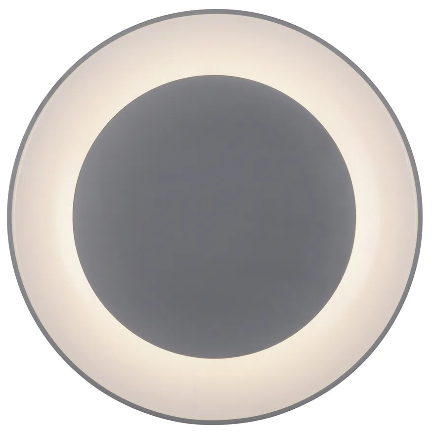 Plafoniera grigio scuro incl. LED con telecomando - Meidan