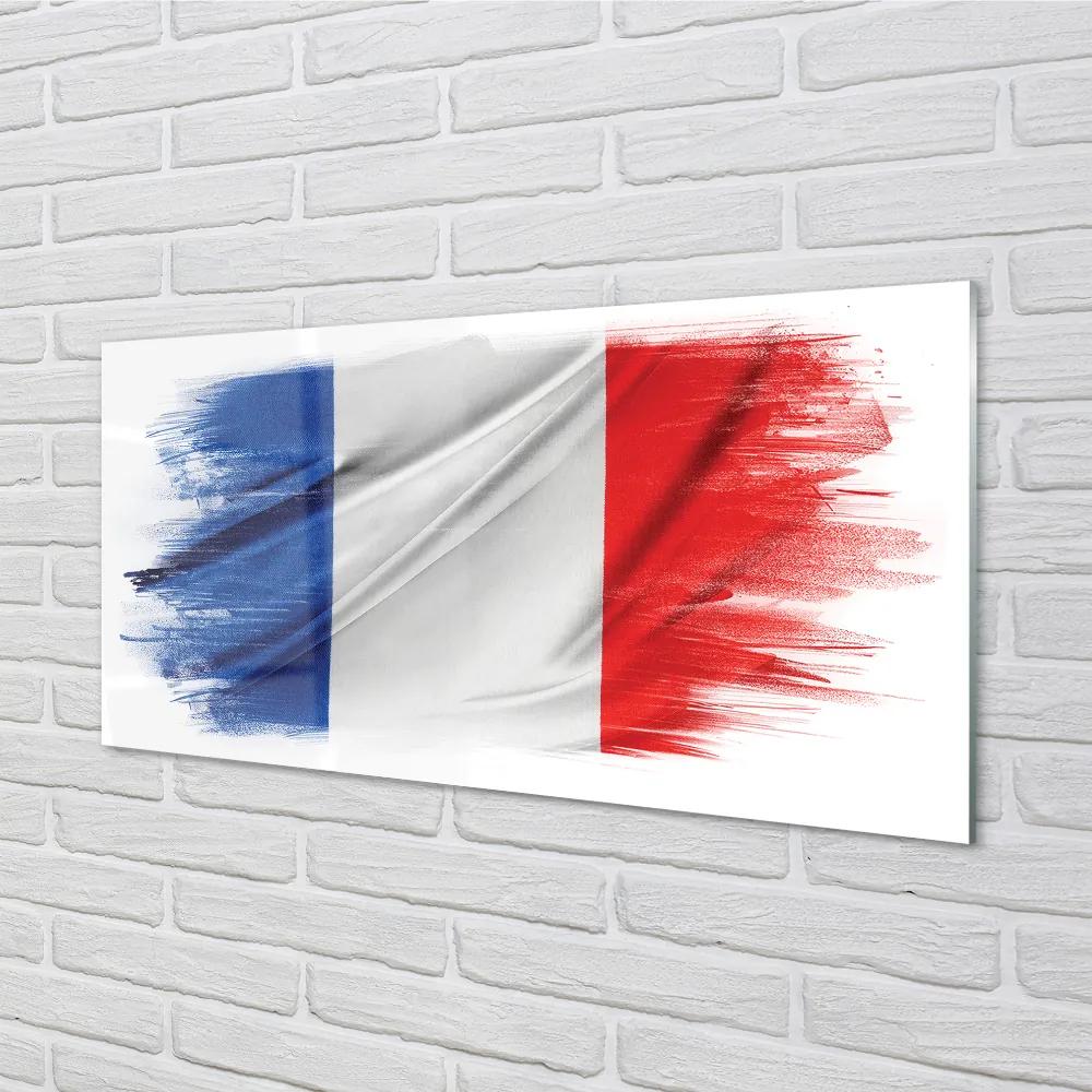 Pannello paraschizzi cucina Bandiera della Francia 100x50 cm