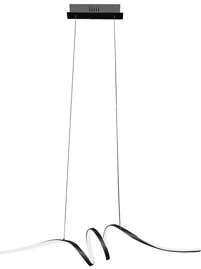 Lampadario LED a sospensione con filo LOOP LED/28W/230V nero