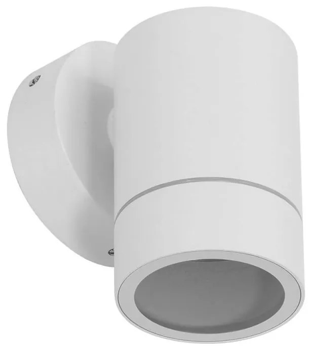 Applique Cilindrica Monodirezionale IP65 GU10 Bianca Colore Bianco