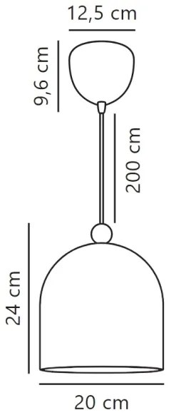 Nordlux - Lampadario a sospensione con filo GASTON 1xE27/40W/230V rosa/bianco