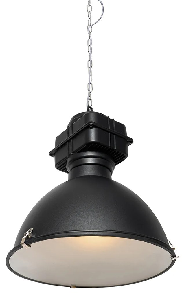 Lampada a sospensione industriale nera 53,5 cm - Sicko