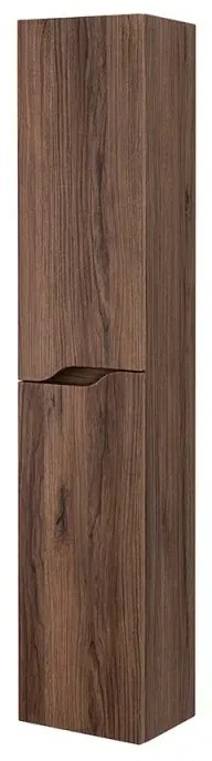 Pensile bagno sospeso 150 H noce con ripiani regolabili Maiori/Minori
