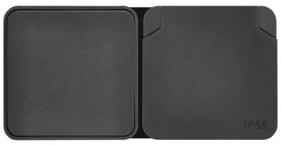 Interruttore alternante con presa 250V/16A IP55