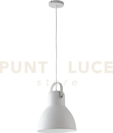 Lampadario a sospensione legend bianca e nickel 1 luce attacco e27 ...