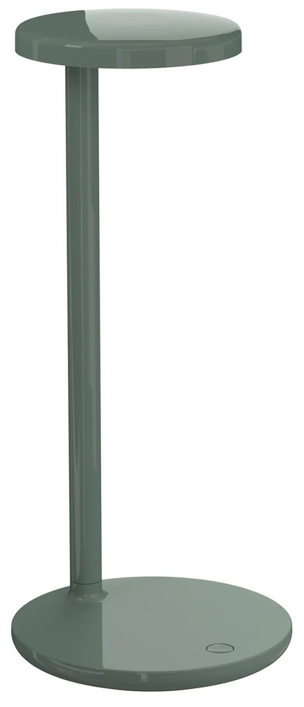 Flos Oblique Lampada Da Tavolo H.35 cm professionale a luce diretta anti-abbagliamento temporizzata Salvia Lucido