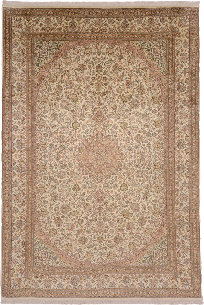 Cashmere Silk Tappeto 310 x 210 (Indian) Annodato A Mano