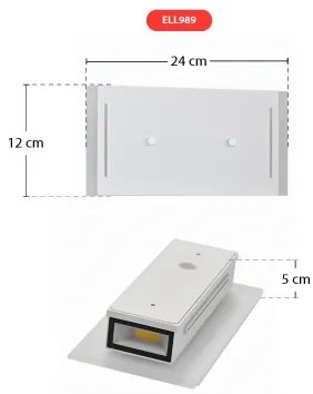 Telefunken 307706TF - Applique a LED da esterno 2xLED/3W/230V IP44 bianco