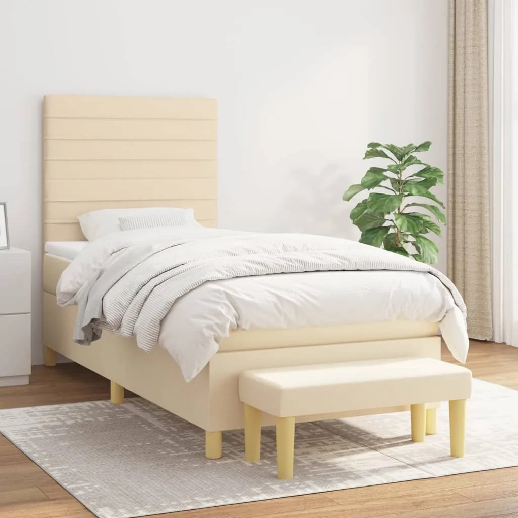 Giroletto A Molle Con Materasso Crema 80x200 Cm İntessuto /