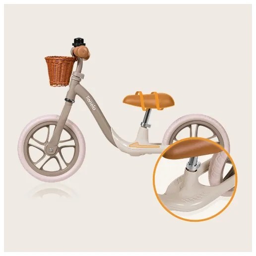 Lionelo - Bici a spinta ALEX PLUS beige