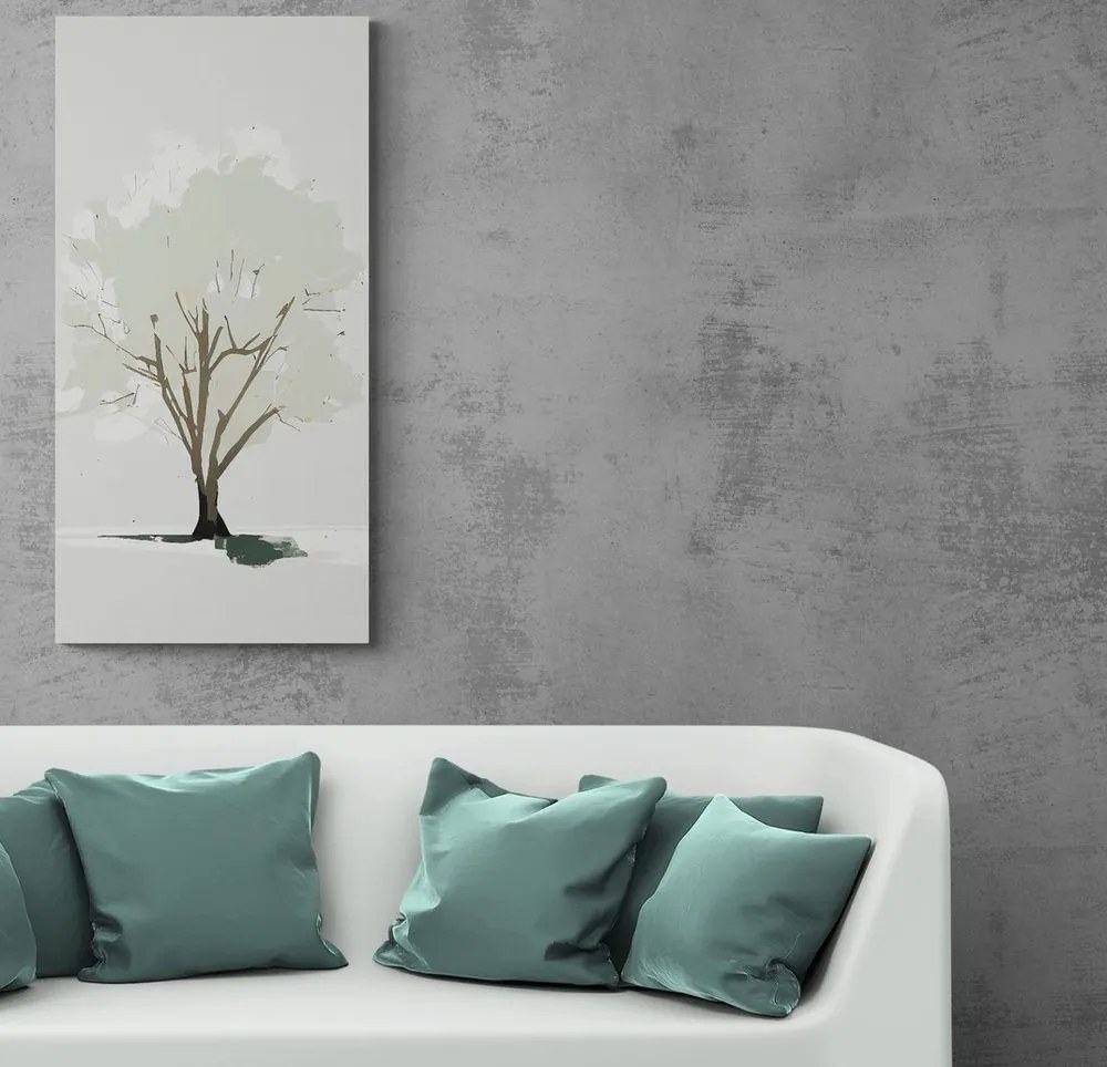 Quadro su tela – Albero in spirito minimalista