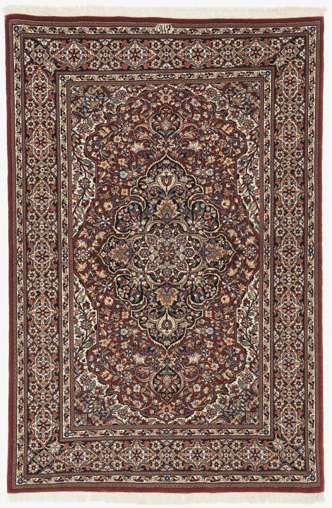 Ghom Tappeto 150x100 (Iran) Annodato A Mano