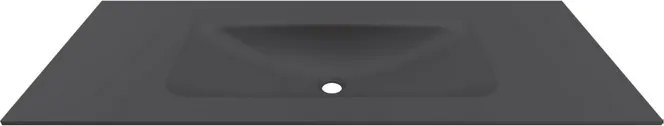 Lavabo da incasso per mobili 120.5cm nero opaco | KK-1205NEL - KAMALU
