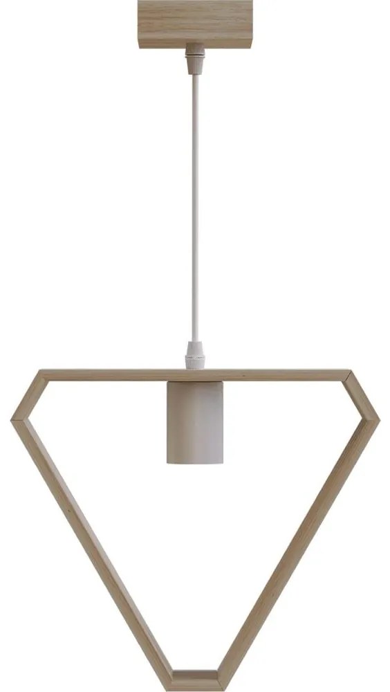 Aigostar - Lampada a sospensione in legno su cavo 1xE27/60W/230V pino
