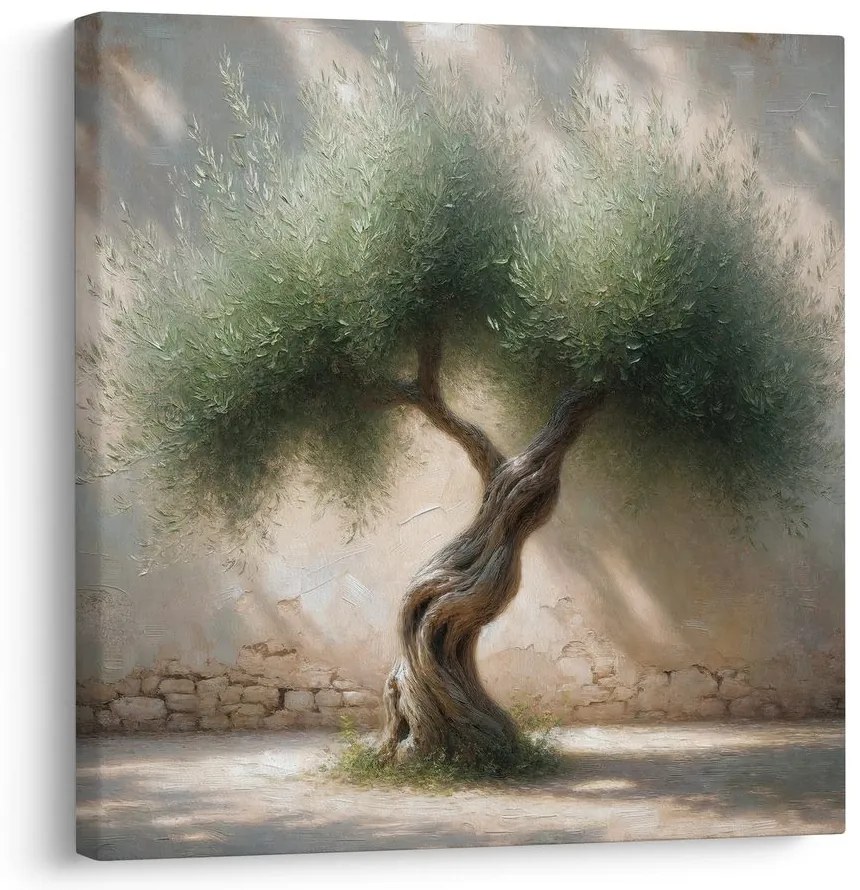 Quadro su tela – Vecchio ulivo nel Mediterraneo