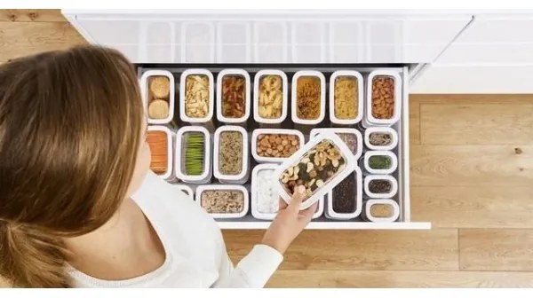 Tefal - Contenitore per alimenti 0,45 l OPTIMA bianco/limpido