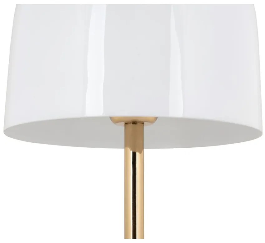 Lampada da tavolo bianca con paralume in metallo (altezza 50 cm) Manta - Leitmotiv