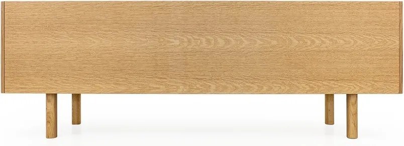 Tavolo TV in rovere nero/naturale 175x60 cm Porto - Woodman