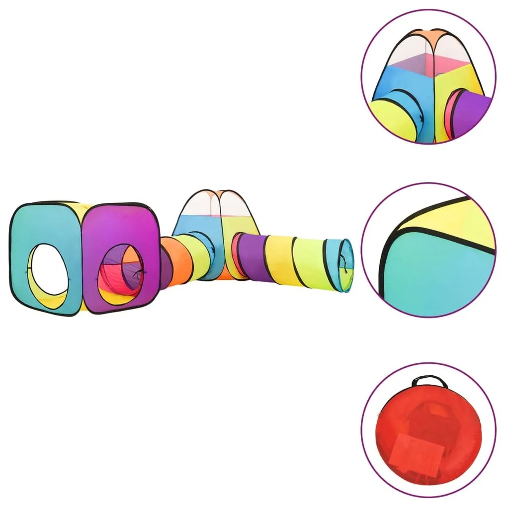 Tenda Da Gioco Per Bambini Multicolore 190x264x90 Cm /