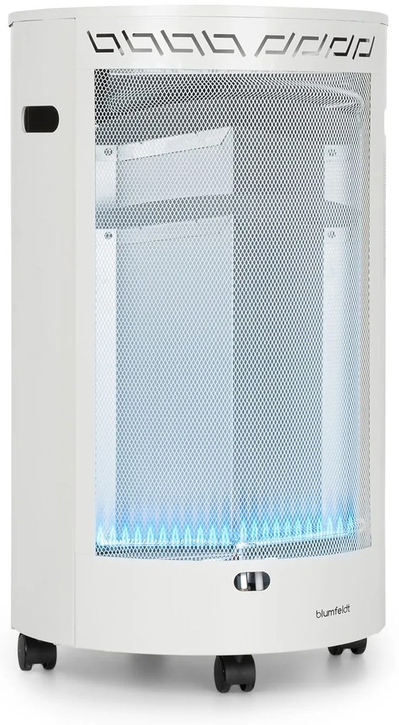 blumfeldt Stufa a gas Bonaparte Fire 4200W elettr. Accensione Ruote Sistema ODS