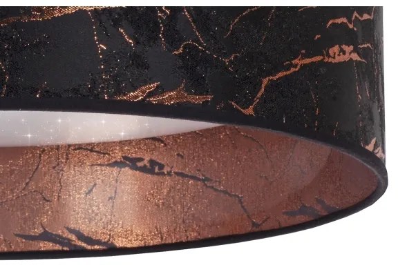 Brilagi - Plafoniera LED VELVET STAR LED/24W/230V d. 40 cm  nero/rame