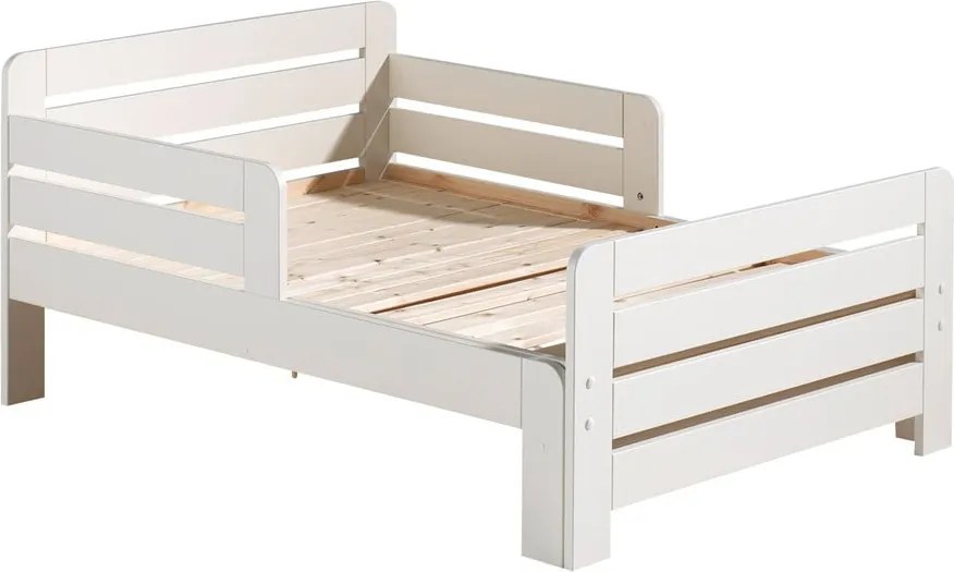 Letto per bambini in legno di pino bianco crescente con grata Jumper - Vipack